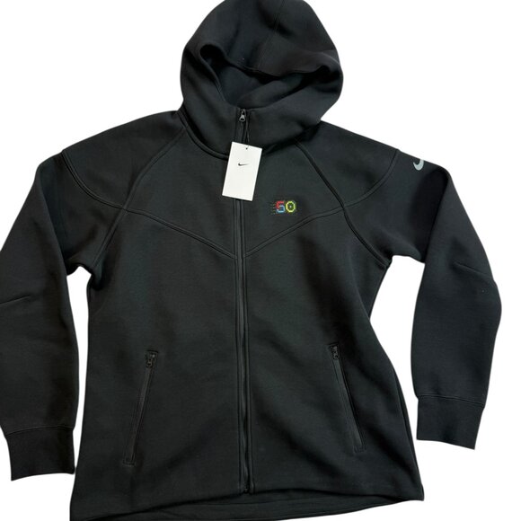 NIKE New NWT Black Hooded Hoodie Sweatshirt ZIP. Size Adult Women's Large.  GOLF - Picture 1 of 11